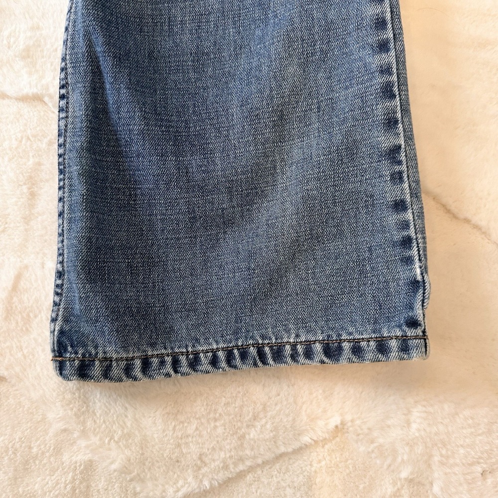 VTG Express Women's Jeans Sz 7 / 8 Denim Bronze Beads Mid Rise Bootcut Jeans Y2K - Picture 9 of 16